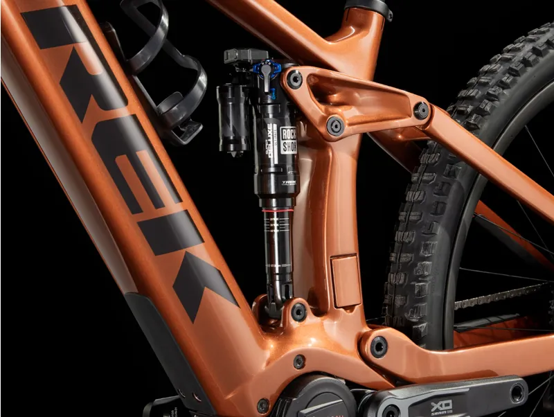 Trek Rail 9.9 X0 AXS Full Suspension Electric Mountain Bike 2024 in Pennyflake-8